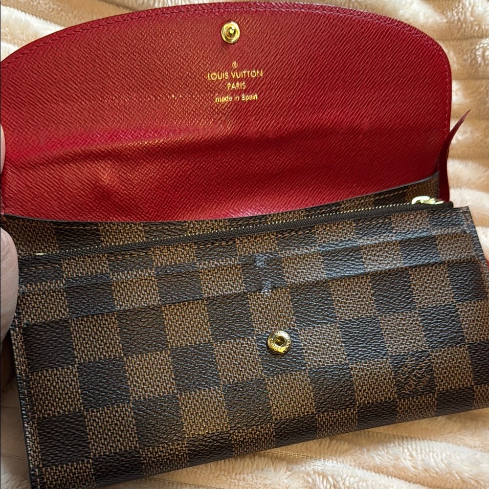 Louis Vuitton Damier Wallet - Brown and Red